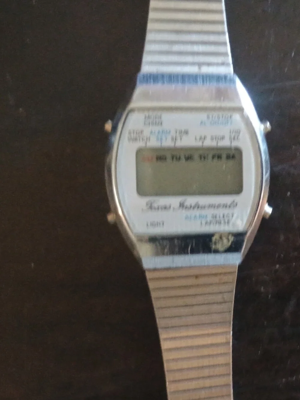 Timex Brown Leather Strap Digital Sports Watch